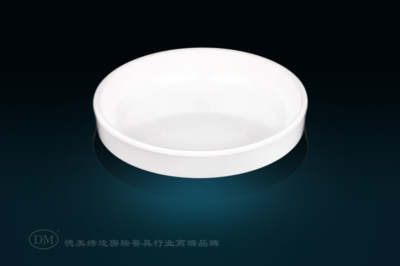 DM Demei 355-1 A5 Melamine Imitation Porcelain Hotel Restaurant Round Flavor Plate, seasoning plate, Korean-style small plate and bowl