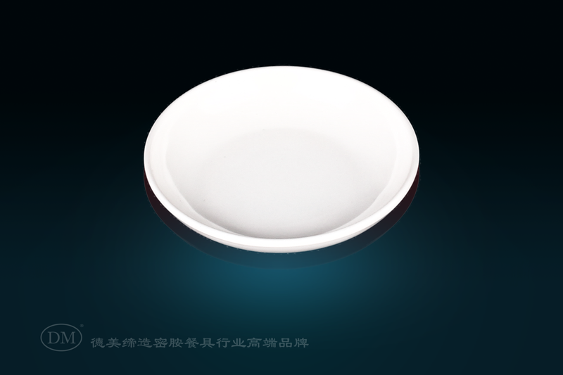 DM Demei A5 Melamine Imitation Porcelain Hotel Restaurant Round Flavor Plate Seasoning Dish Small Bowl 2204