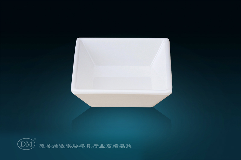 DM demi 2125 A5 mimethylamine imitation porcelain hotel restaurant foursquare flavor dish flavor dish small bowl