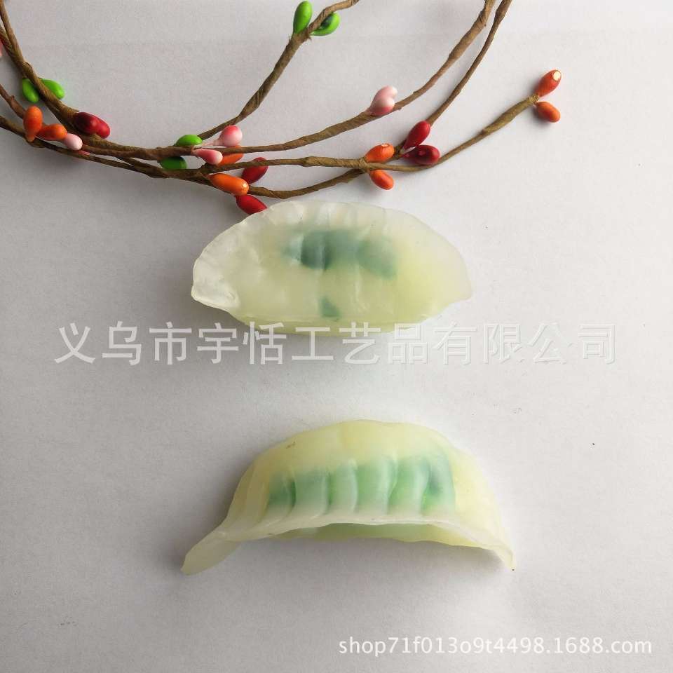 厂家直销仿真食玩摆件 仿真小号饺子 食物模型 厨房摆设拍摄道具