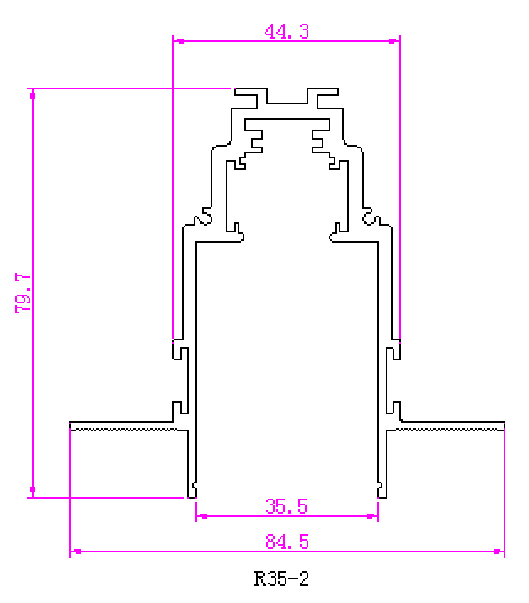 嵌入式磁吸轨道酒店客厅服装店商用线条吊顶产品图