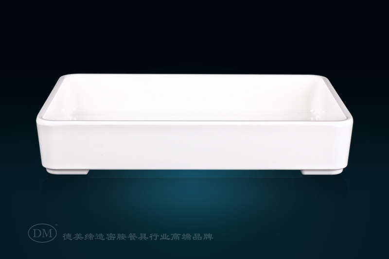 DM Demi SB-0086 A5 melamine imitation porcelain longfang barbecue plate hot pot barbecue vegetable plate