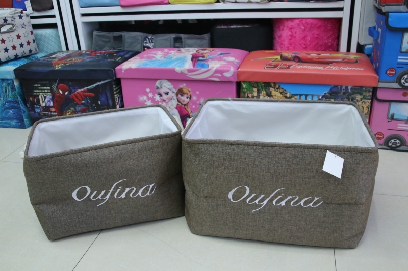 Multi-functional cotton and linen laundry basket laundry basket laundry basket folding laundry basket toy basket 3