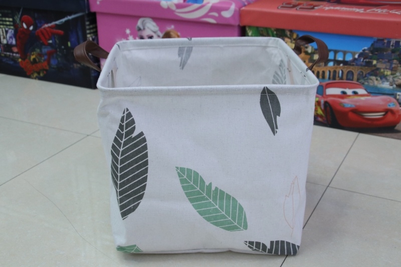 Large INS bedroom sundries wardrobe Children's toys Waterproof fabric collapsible fabric storage basket basket