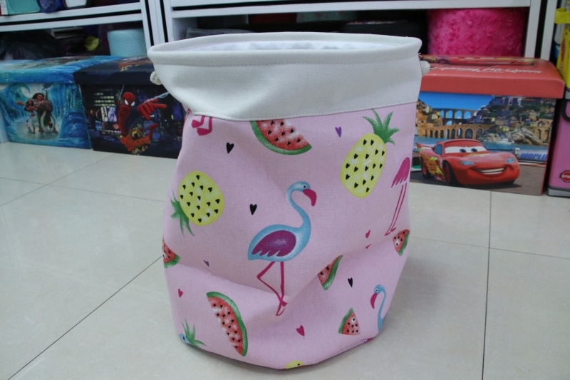 Folding linen cloth dirty clothes blue laundry basket toys clothes basket 4