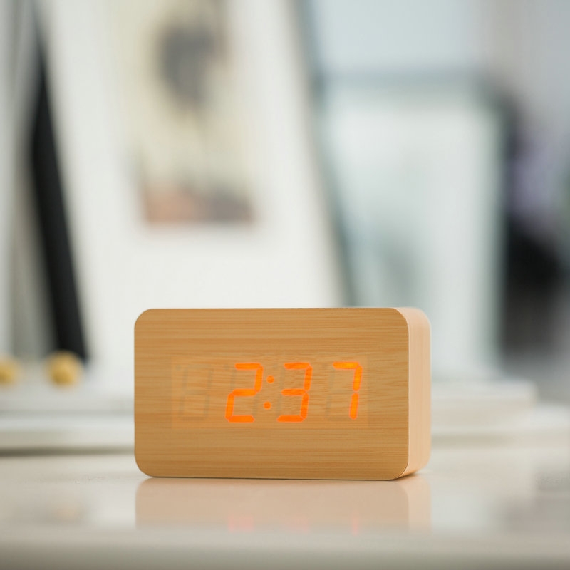 LED电子钟智能创意电子钟数字电子钟夜光多功能闹钟可定制LOGO详情图7