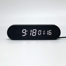 新款  led数字时钟  多功能木头钟 智能闹钟 厂家直销 定制 LOGO