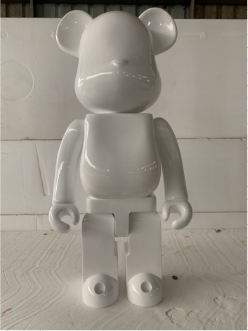 The original violent bear home decoration mall display fiberglass sculpture is charged separately for coloring