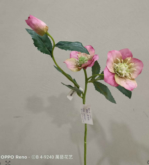 Única rosa de navidad flores simuladas flores falsas flores artificiales muebles artesanías hoteles decoración de bodas Item Picture