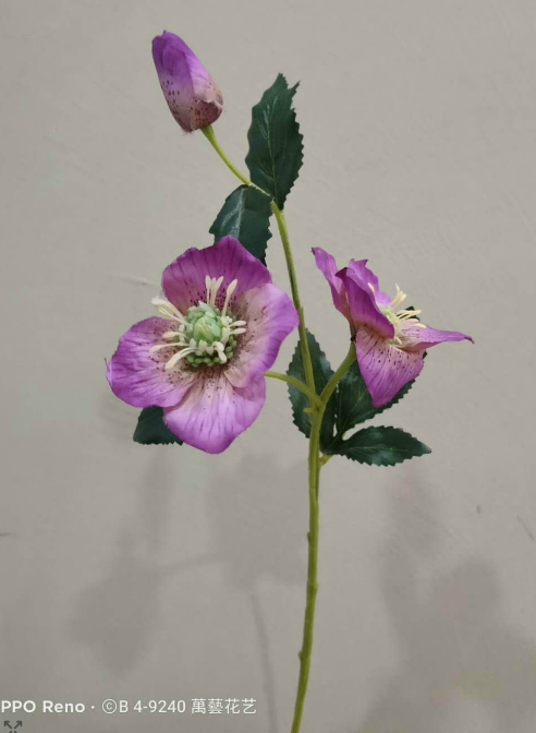 Única rosa de navidad flores simuladas flores falsas flores artificiales muebles artesanías hoteles decoración de bodas undefined