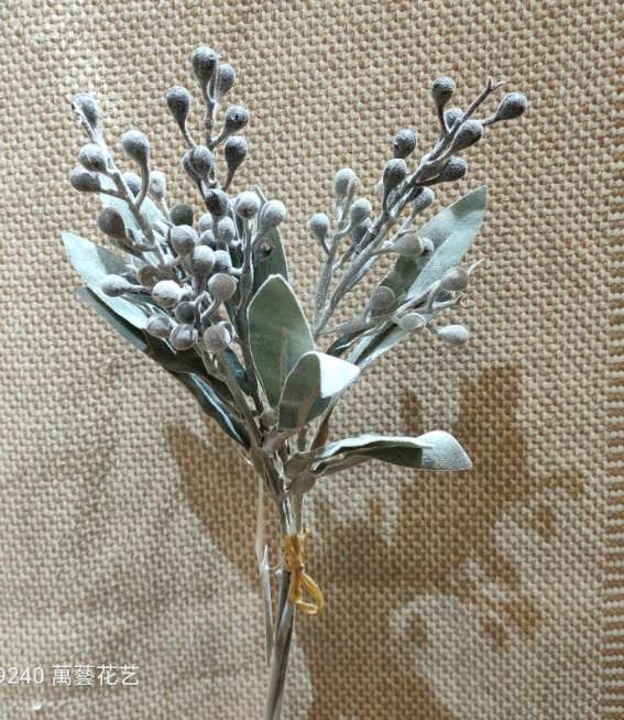 The wedding decoration of the hotel is decorated with 3 handmade cypress leaves, imitation artificial flowers, artificial flowers and furniture crafts thumbnail