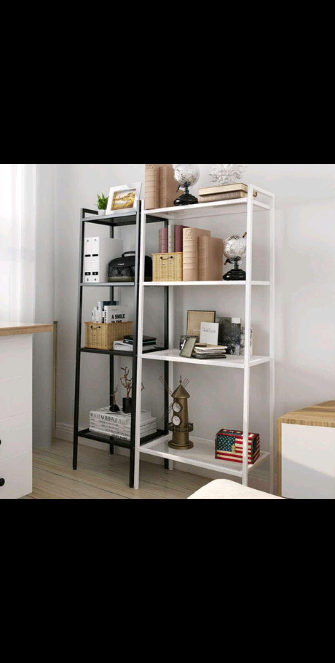 Living Room Floor Bookcase Bookcase Storage Shelf Trapezoidal Shelf Simple One