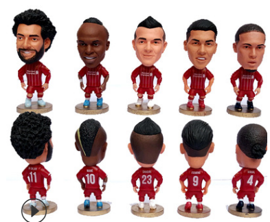 足球公仔白底实物图