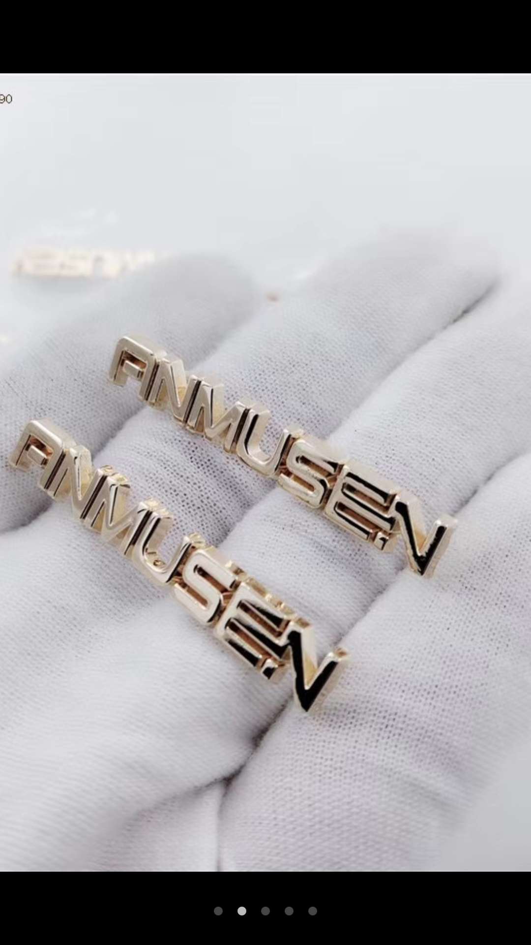 Alloy trademark decorative trademark hand-sewn iron label hand-sewn trademark alloy button fine hanging plated seal oil. thumbnail