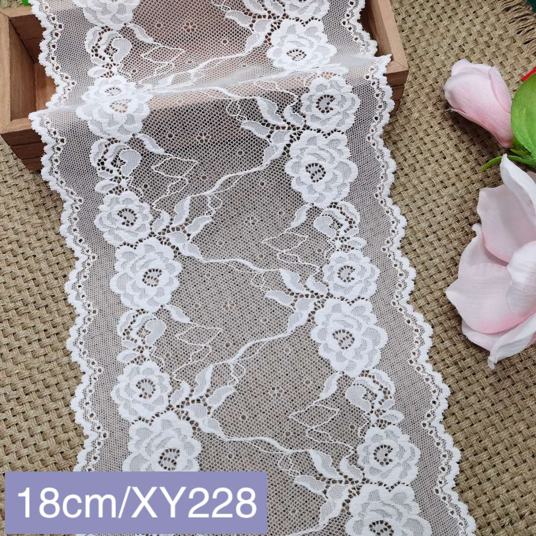 Spandex lace, elastic lace lace details Picture