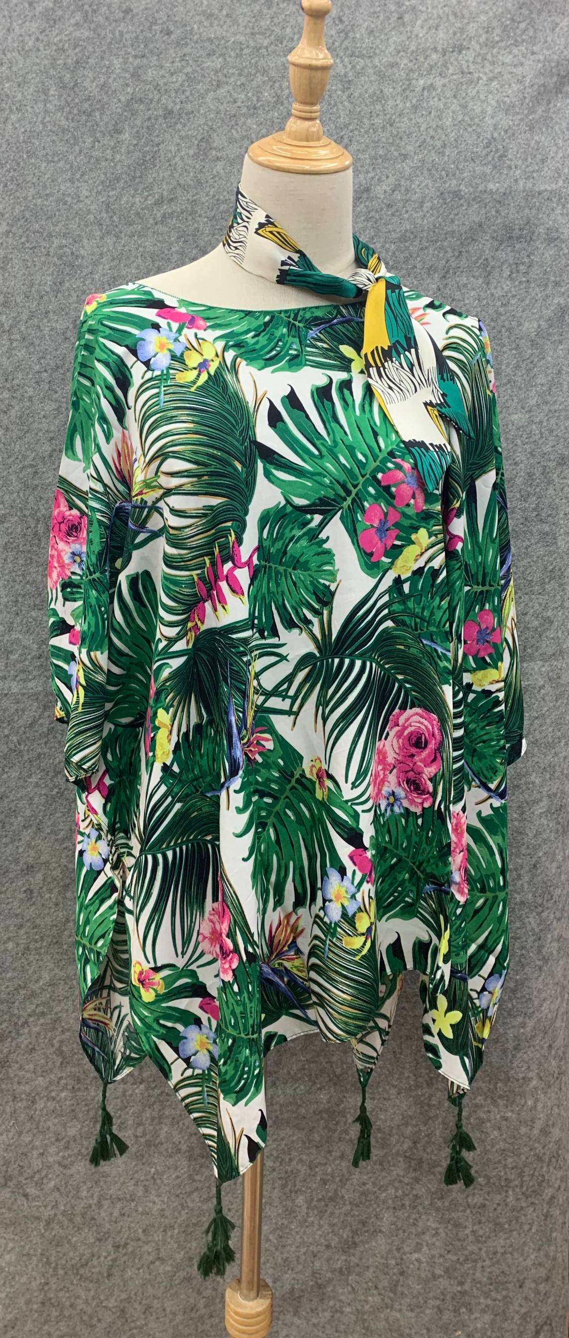 夏日沙滩外贸防晒披肩服饰
