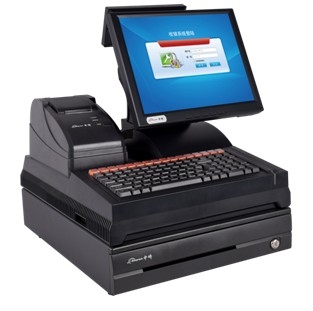 中崎ZQ-E600超市 便利店 收银机 收款机一体机升级版T6500