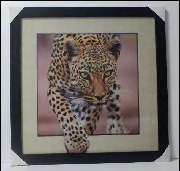4040的5D相框画豹，三维立体画图