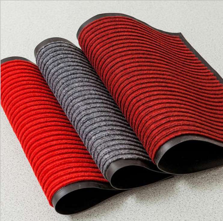 Double-stripe floor mat for entry, non-slip, waterproof, wear-resistant, dust-scraping sand mat can be customized 3858 thumbnail