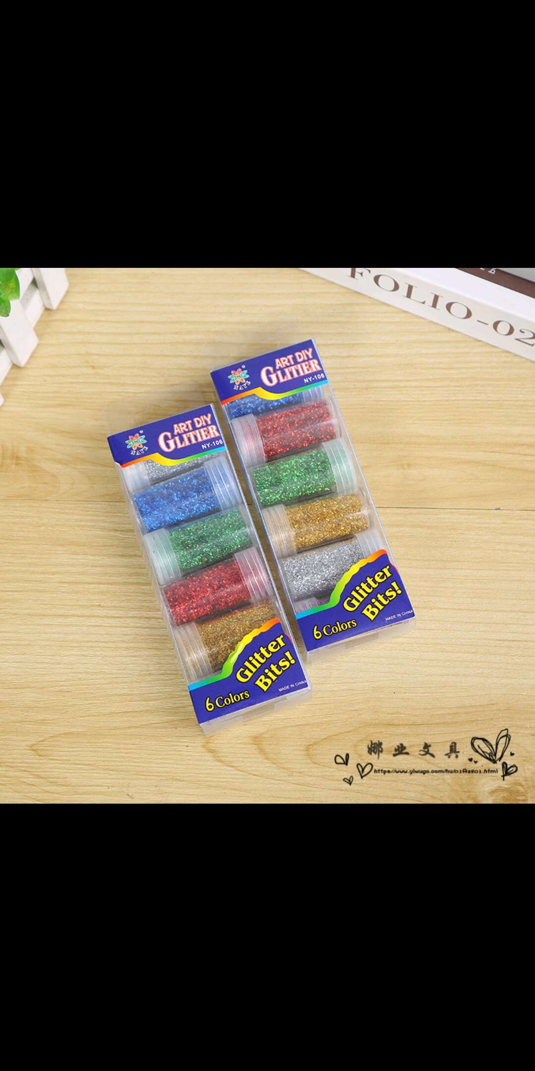 闪光粉金粉DIY手工制作炫彩金葱粉亮粉彩色珠光粉6瓶装闪粉亮片