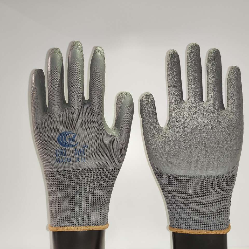 The event version of Guoxu latex impregnated gloves is comfortable, anti-slip, wear-resistant and sturdy. It features ten stitches of wrinkled grey gauze, thickened. Each package comes in 12 pairs and is directly dispatched from the manufacturer