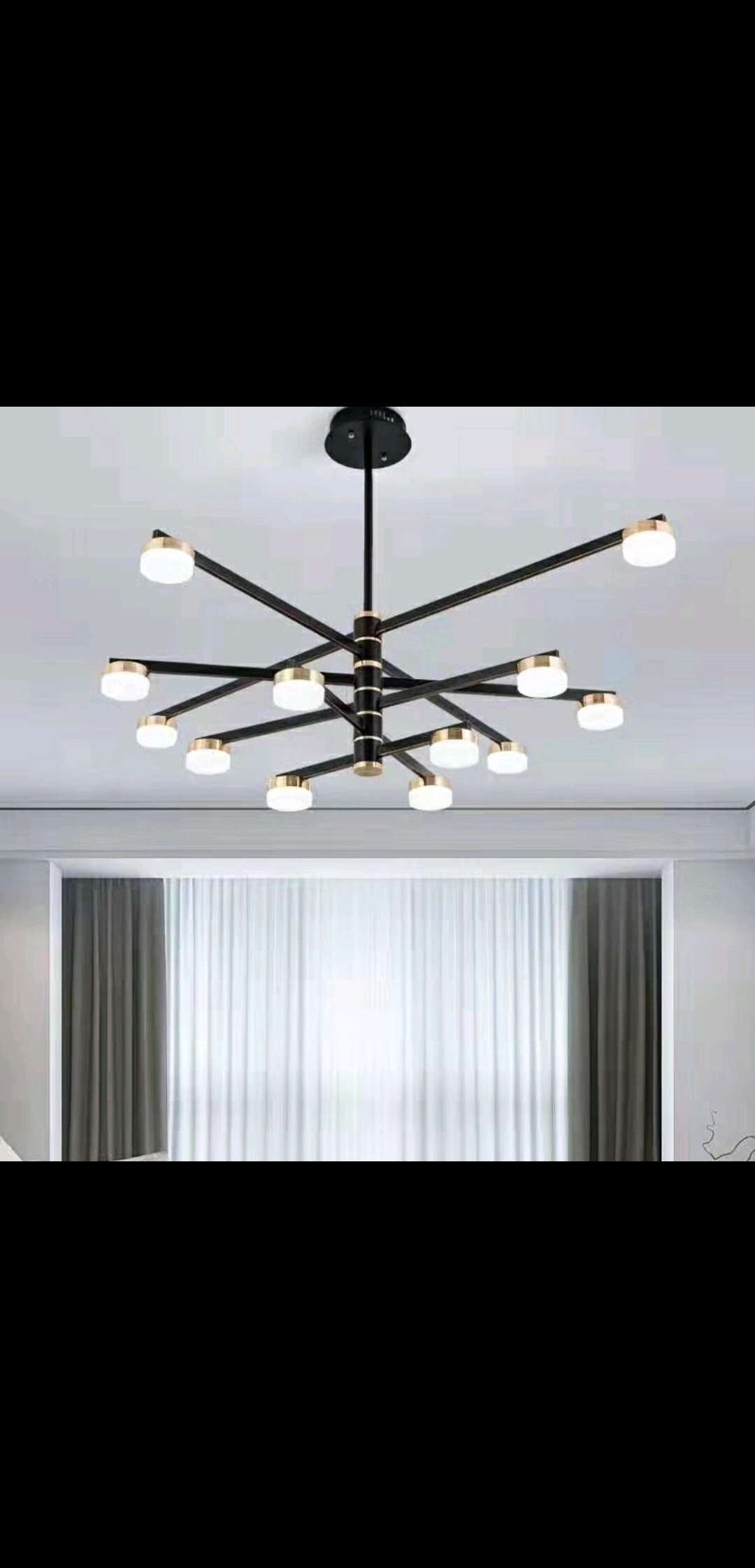 The LED living room lights and Nordic iron chandeliers are novel in style Specification image