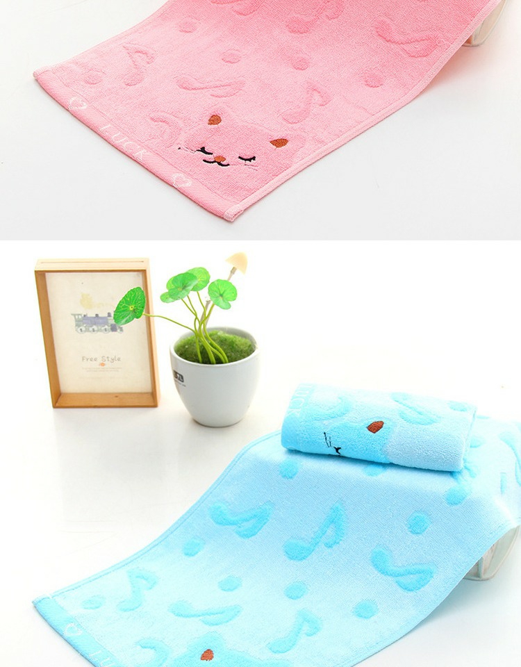 儿童毛巾纯棉加厚柔软吸水童巾家用宝宝洗脸巾卡通小面巾详情图6