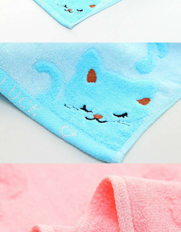 手帕方巾/洗脸方巾/纯棉毛巾细节图