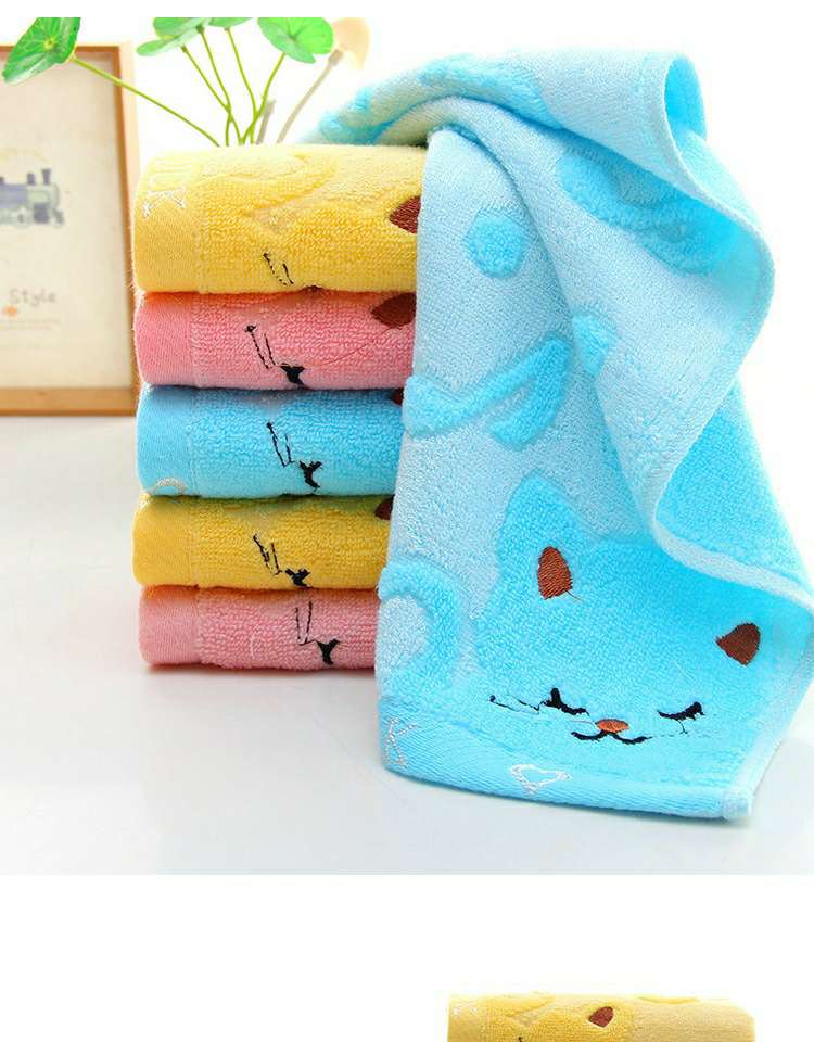 儿童毛巾纯棉加厚柔软吸水童巾家用宝宝洗脸巾卡通小面巾图