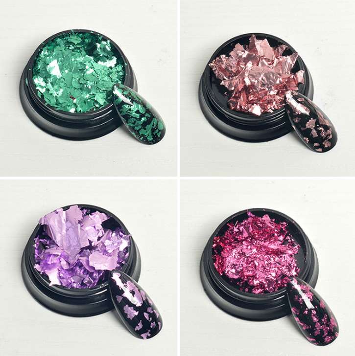 美甲金箔纸碎片金银碎铂产品图