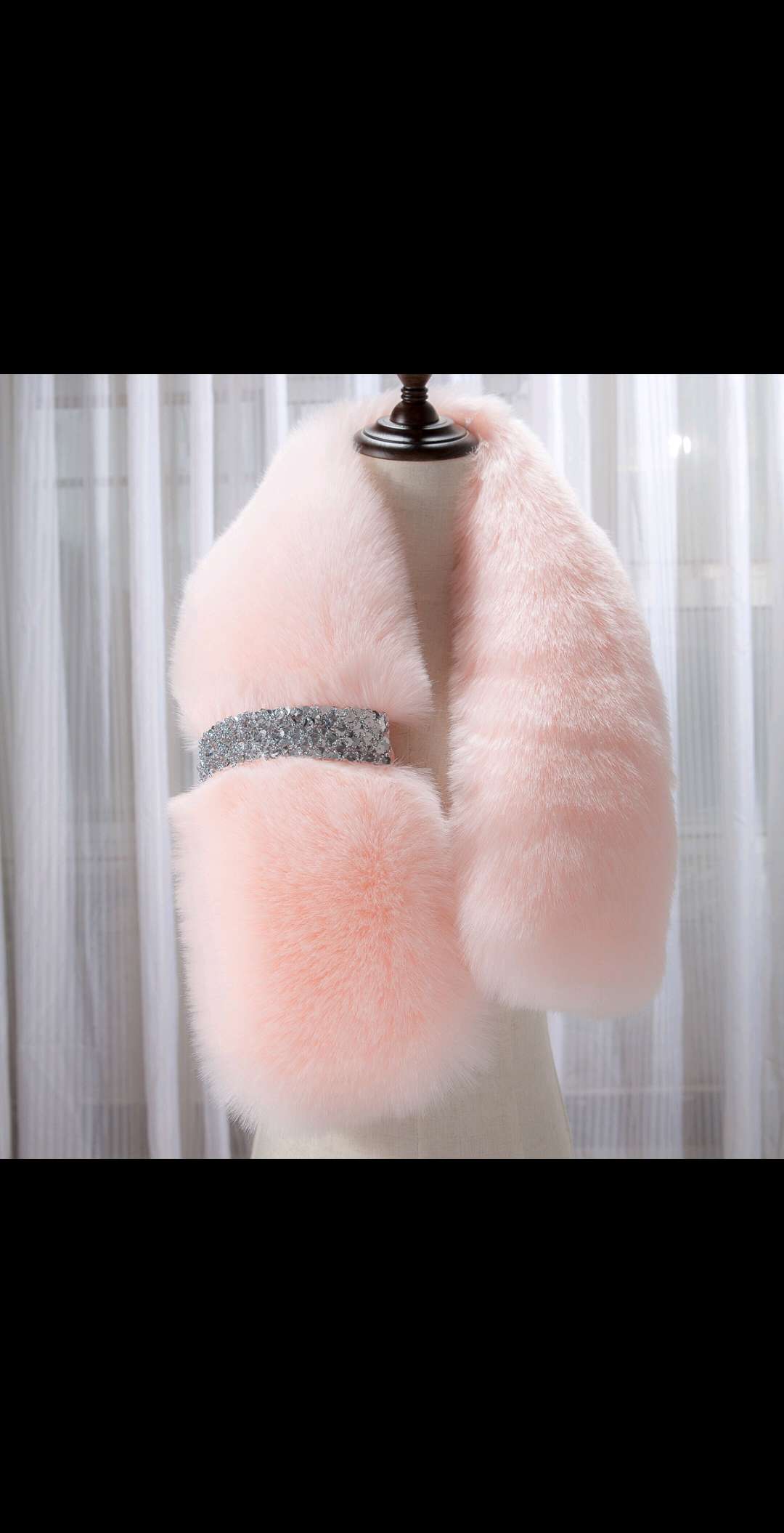 Ode To Joy Liu Tao Andy With Imitation Fox Hair Scarf Bib Pure Color Fur Bib Item Picture