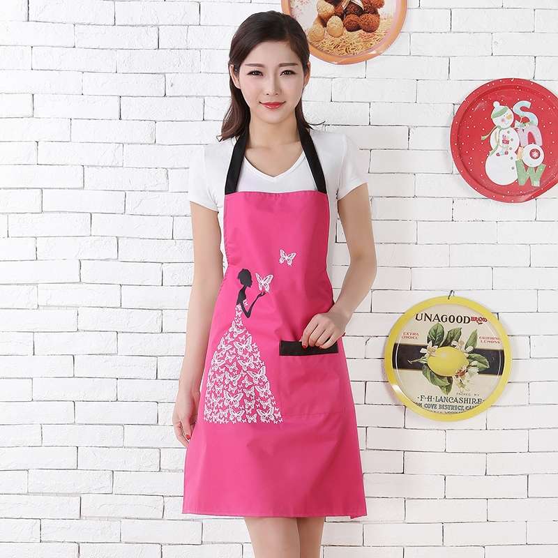 Cute kitchen waterproof oil-proof apron household Korean version of the fashion adult overalls women's work clothes custom logo thumbnail