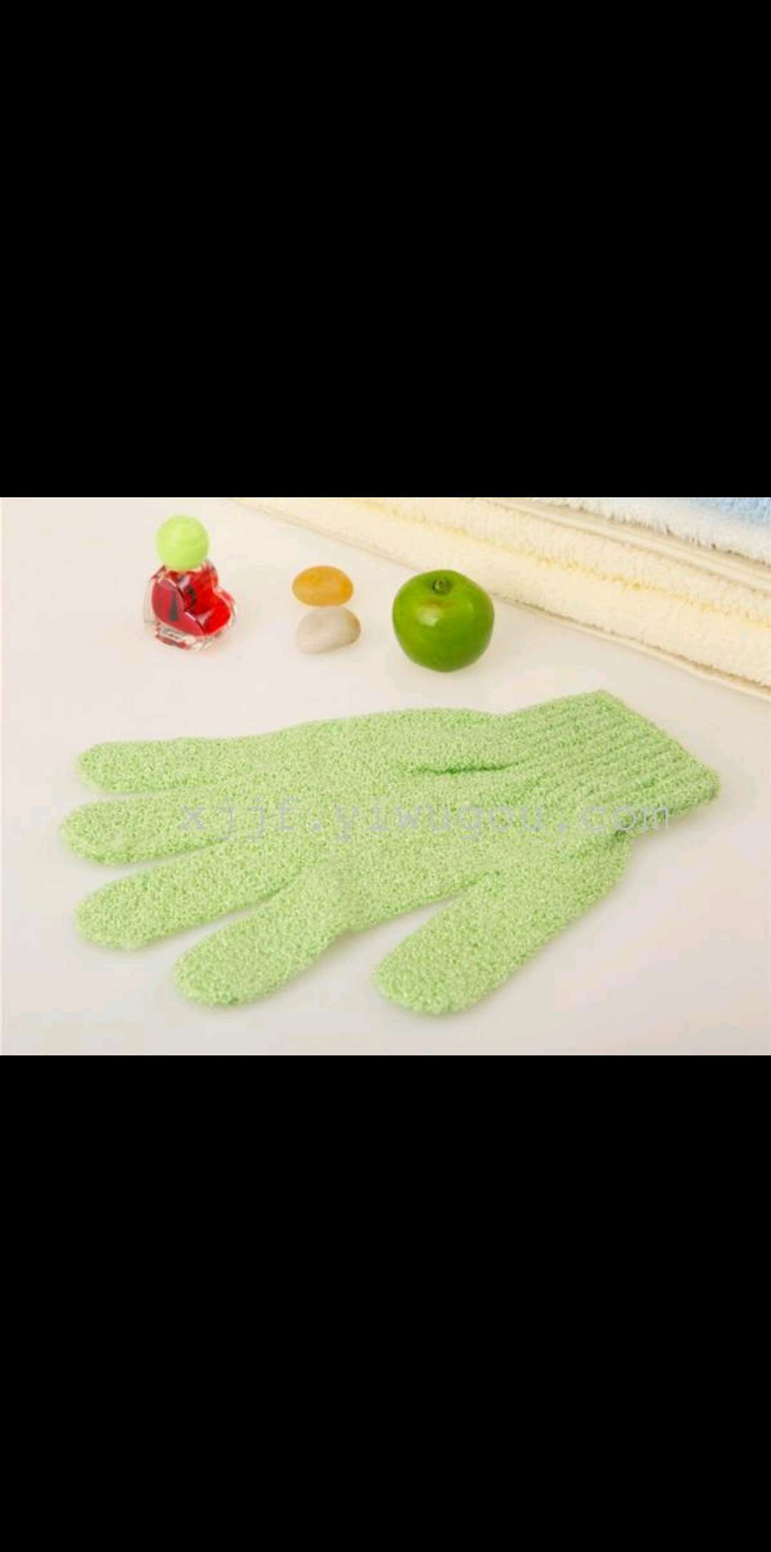 Bath Flower Toiletries Bath Flower Toiletries Printed Bath Towel Five-Finger Bath Gloves Multi-Color Batch Item Picture