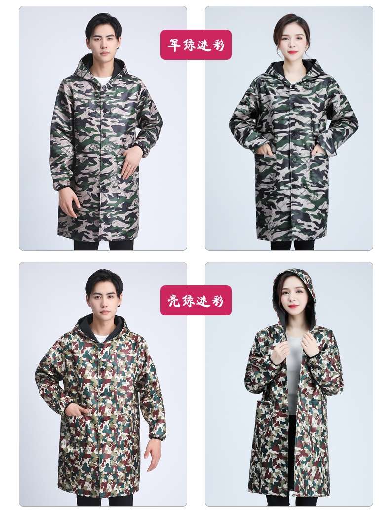 Winter thickened coverings for adults and women, fleece thickened kitchen and household aprons, waterproof and oil-resistant adult work clothes for men Item Picture