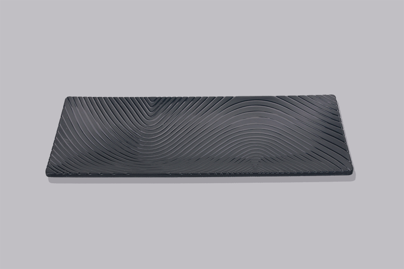 Melamine rectangular irregular wavy plate Hotel Cafeteria Japanese Restaurant Fast Food MS84012