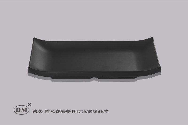 Melamine rectangular irregular wavy plate Hotel cafeteria Japanese Restaurant Fast Food MS4088
