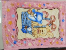 新款超柔拉舍尔儿童毛毯1米×1米4毛毯
