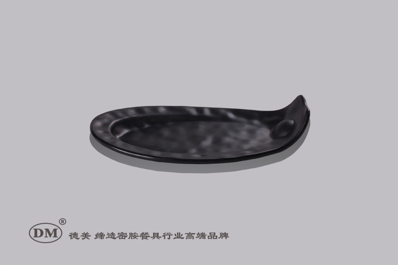 Melamine oblong shaped wave plate hotel canteen Japanese food shop MS39103