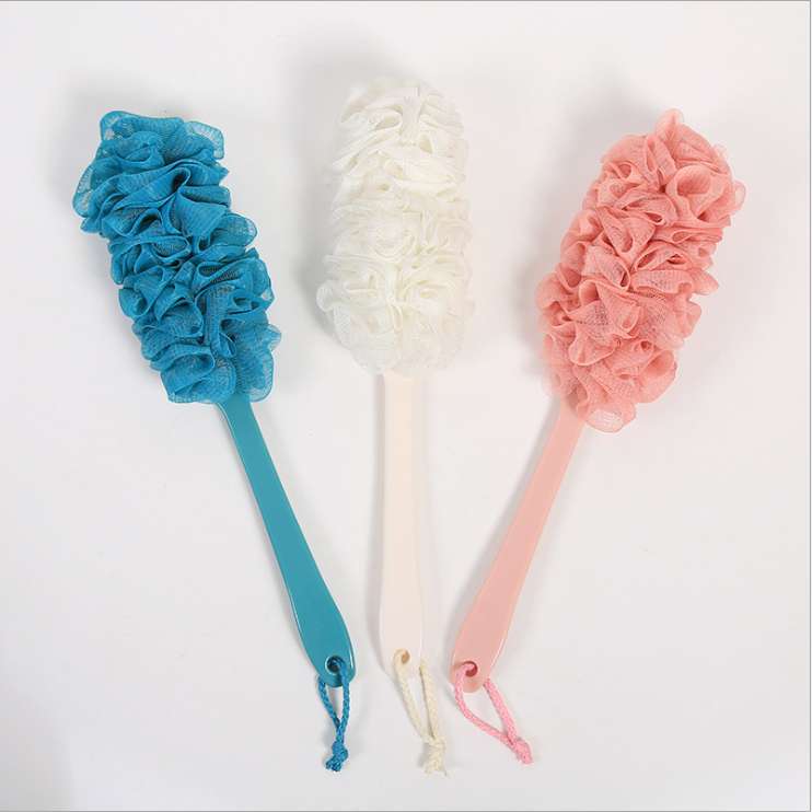 Long handle bath flower bath ball rub bath brush rub back rub leg rub bath artifact thumbnail