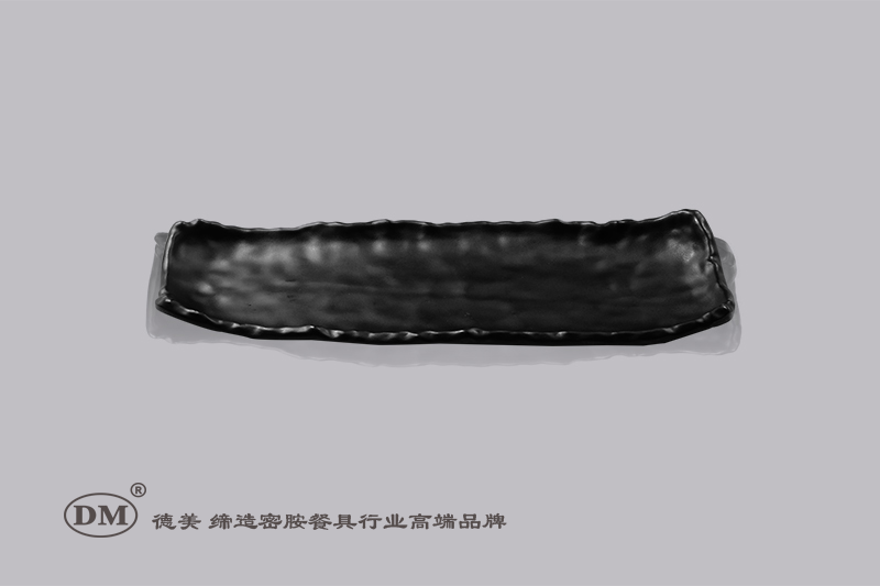 Melamine rectangular irregular wavy plate Hotel cafeteria Japanese Restaurant Fast Food MS8126