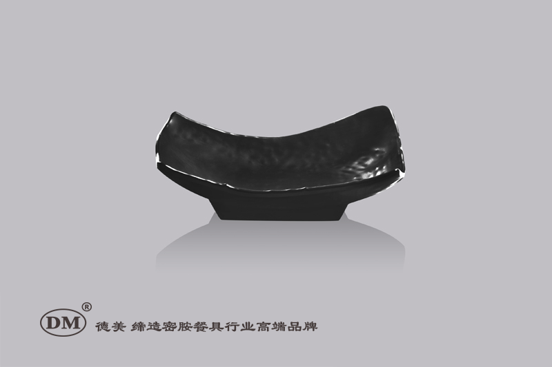 Melamine oblong shaped wave plate hotel canteen, Japanese food shop, MS872
