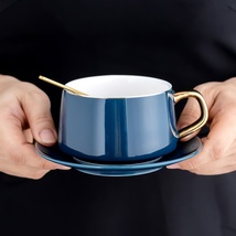 复古欧式咖啡杯精致小奢华家用陶瓷ins风花茶下午茶礼盒杯碟套装
