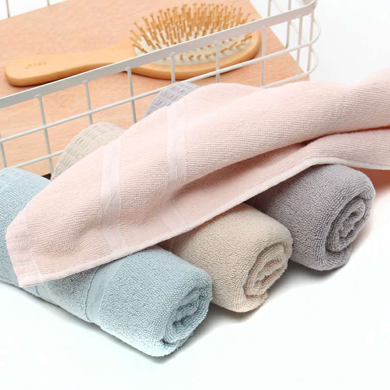 爱己爱家 厂家直销 8494半月毛巾 纯棉精梳棉家用礼品