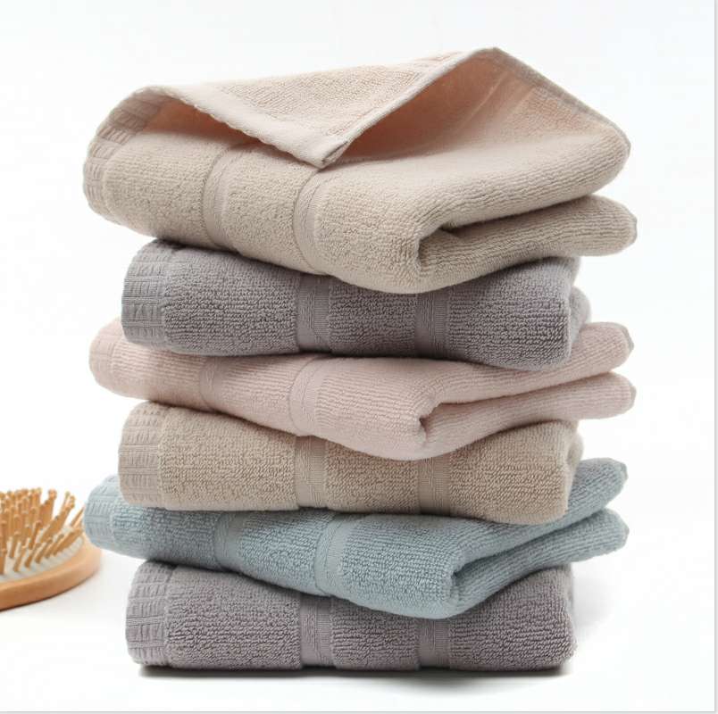 "Love Yourself, Love Your Family, Factory Direct Sales 8494 half-moon towel, Pure cotton combed cotton household gift. details Picture
