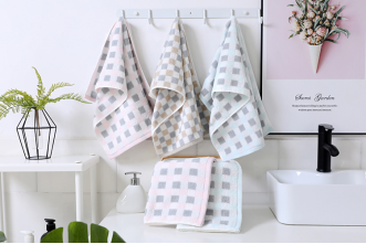 "Love Yourself, Love Your Family, Factory Direct Sale 8425 Moka Time Towel, Super Soft Combed Cotton Gift. details Picture