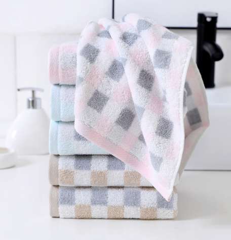 "Love Yourself, Love Your Family, Factory Direct Sale 8425 Moka Time Towel, Super Soft Combed Cotton Gift. Specification image