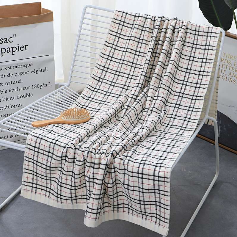 "Love Yourself, Love Your Family, Factory Direct Sale 8538 Scottish Bath towel, pure cotton gauze Premium bath towel. undefined