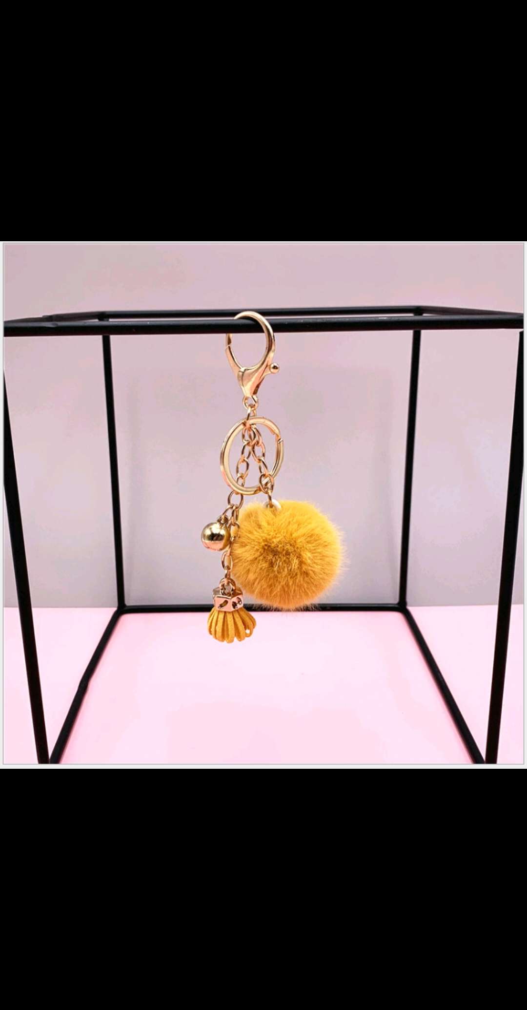 Creative keychains, cute tassels, fruity fur balls, car key chains, bag pendants, plush small gift accessories details Picture