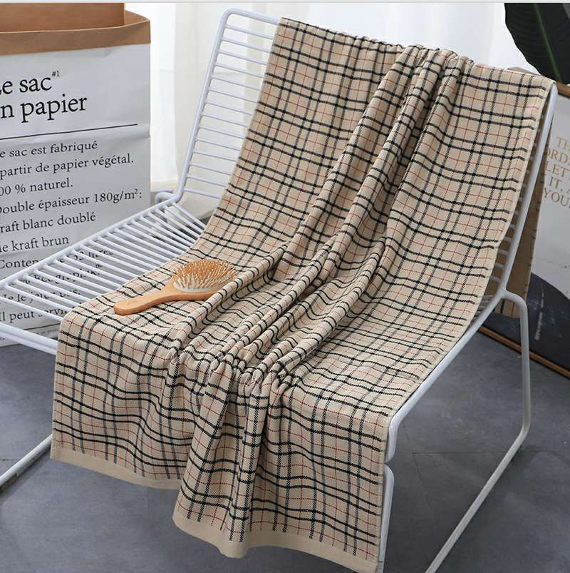 "Love Yourself, Love Your Family, Factory Direct Sale 8538 Scottish Bath towel, pure cotton gauze Premium bath towel. Item Picture