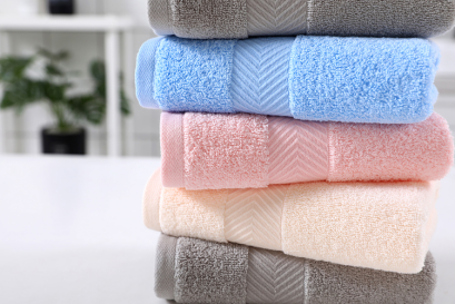 "Love Yourself, Love Your Family, Factory Direct Sale 8809 herringbone pattern towel, pure cotton premium household use. Application Scenario